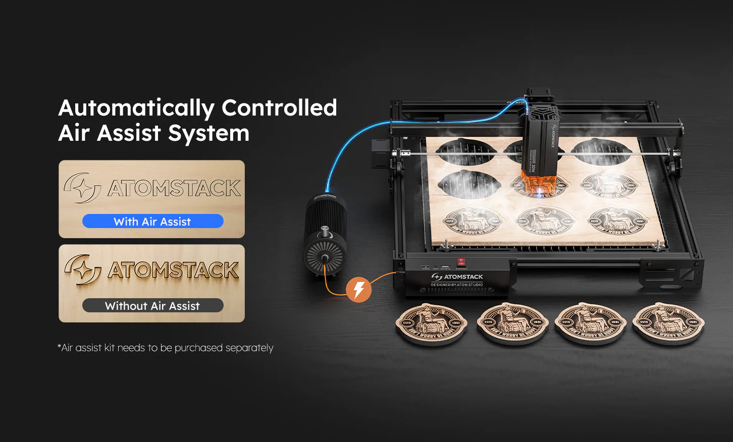AtomStack A10 Pro V2 Laser Engraver - Image 3