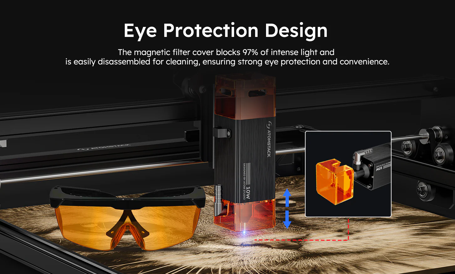 AtomStack A10 Pro V2 Laser Engraver - Image 4