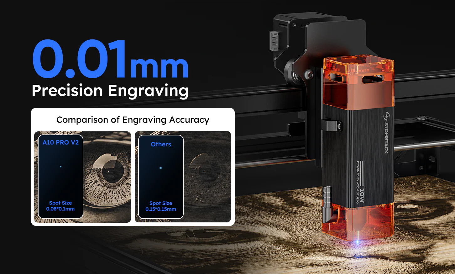 AtomStack A10 Pro V2 Laser Engraver - Image 6