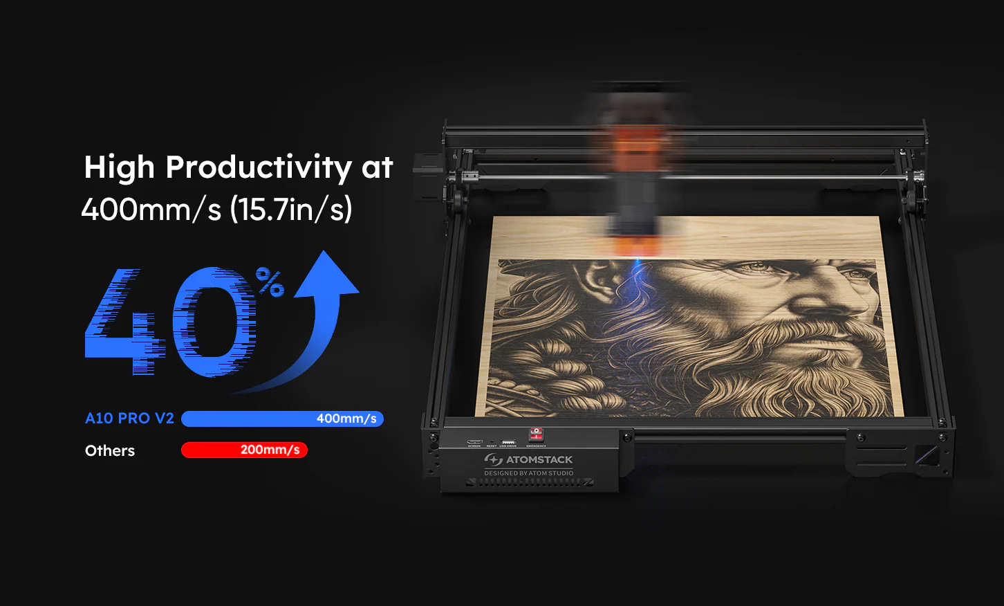 AtomStack A10 Pro V2 Laser Engraver - Image 7