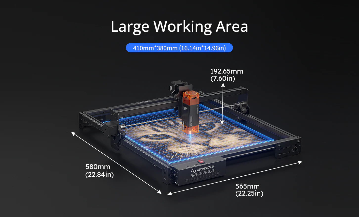 AtomStack A10 Pro V2 Laser Engraver - Image 8