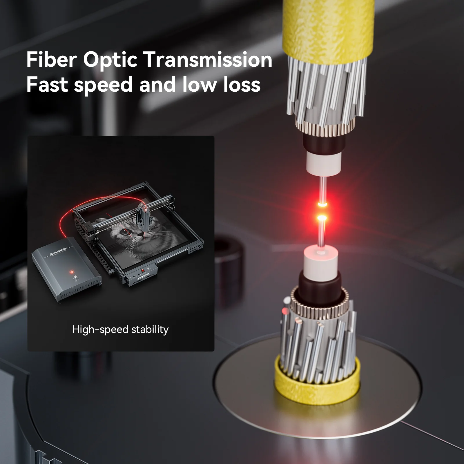 AtomStack A20 Pro 1064nm 20W Fiber Laser Marking And Engraving Machine - Image 10