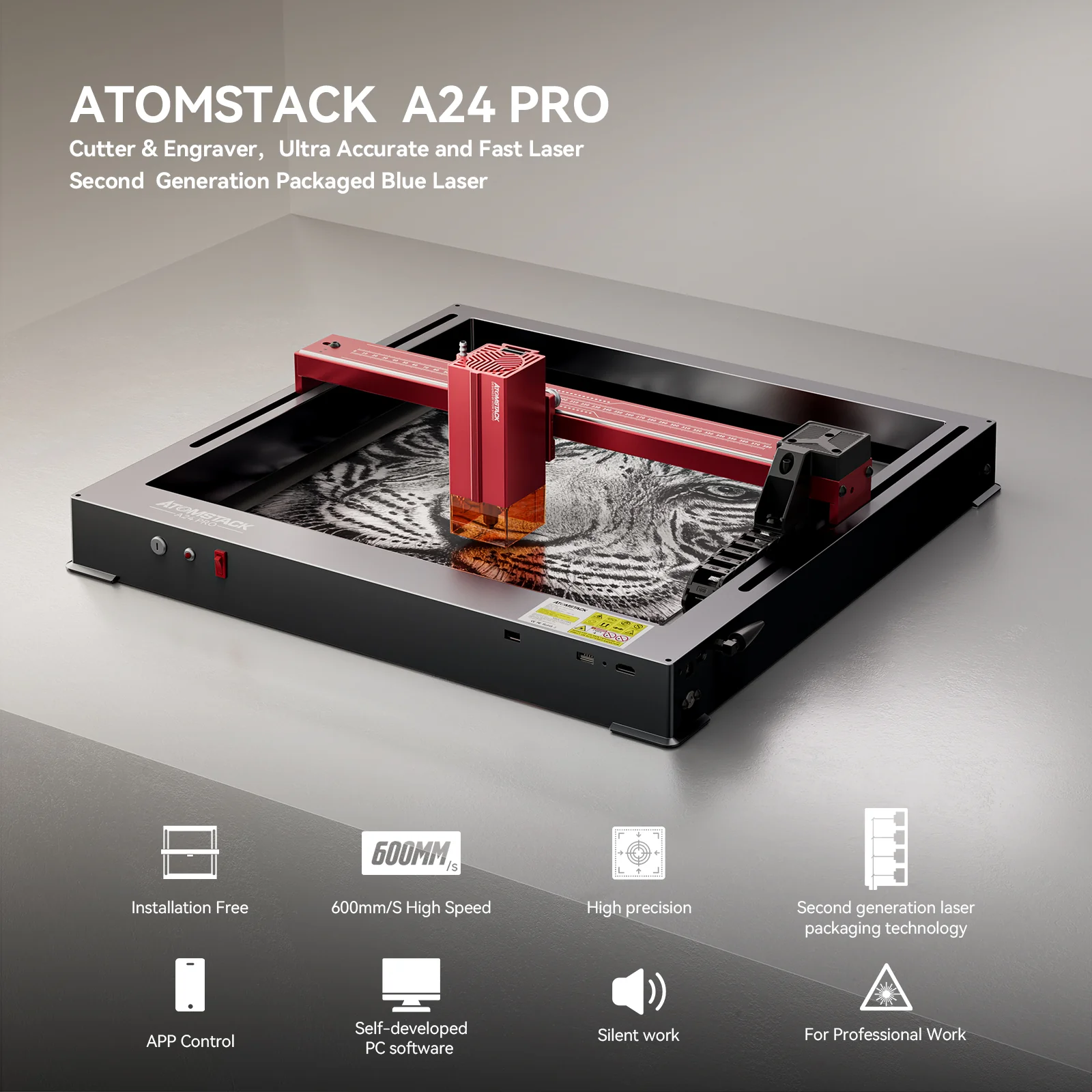 AtomStack A24 Pro Laser Engraver - Image 3