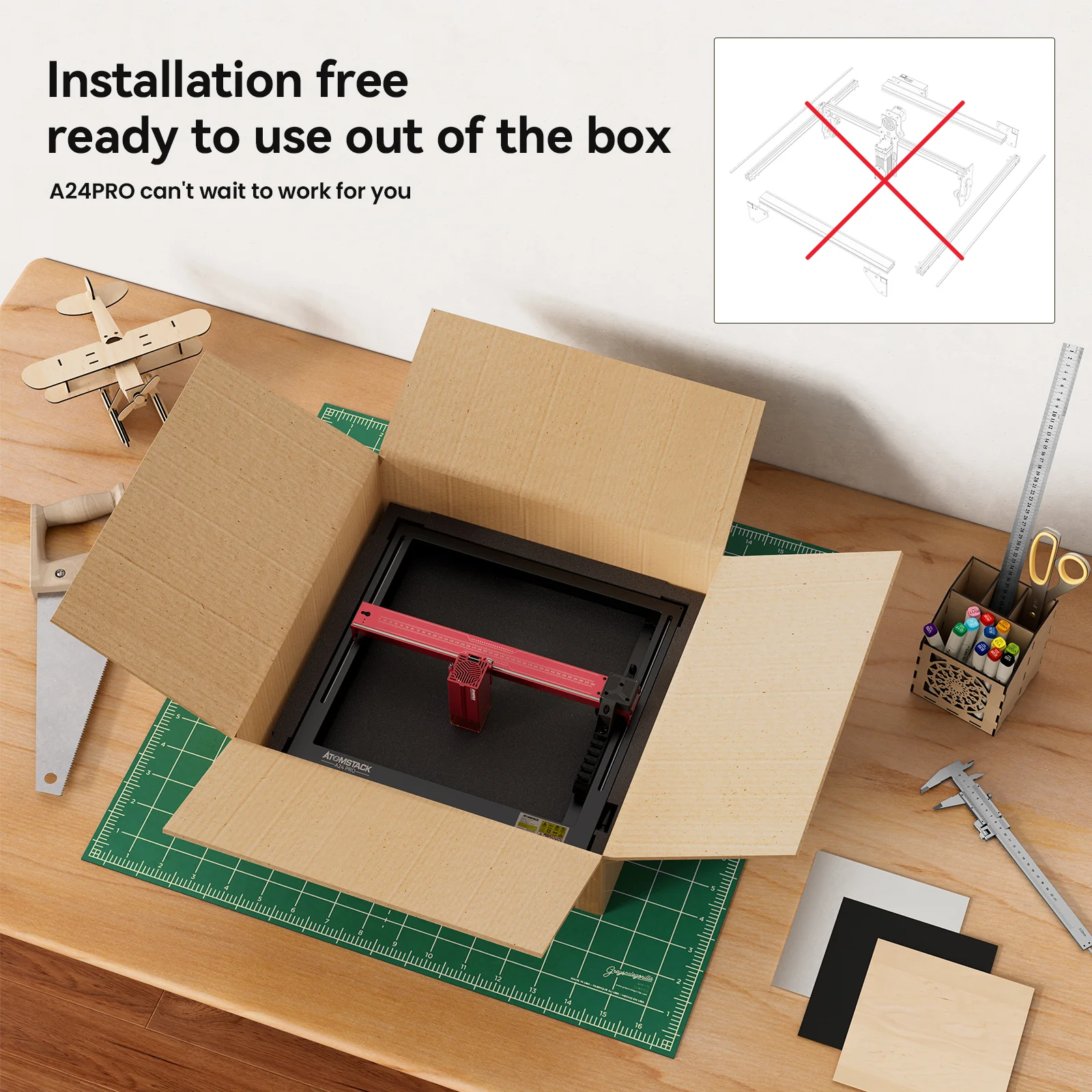 AtomStack A24 Pro Laser Engraver - Image 4