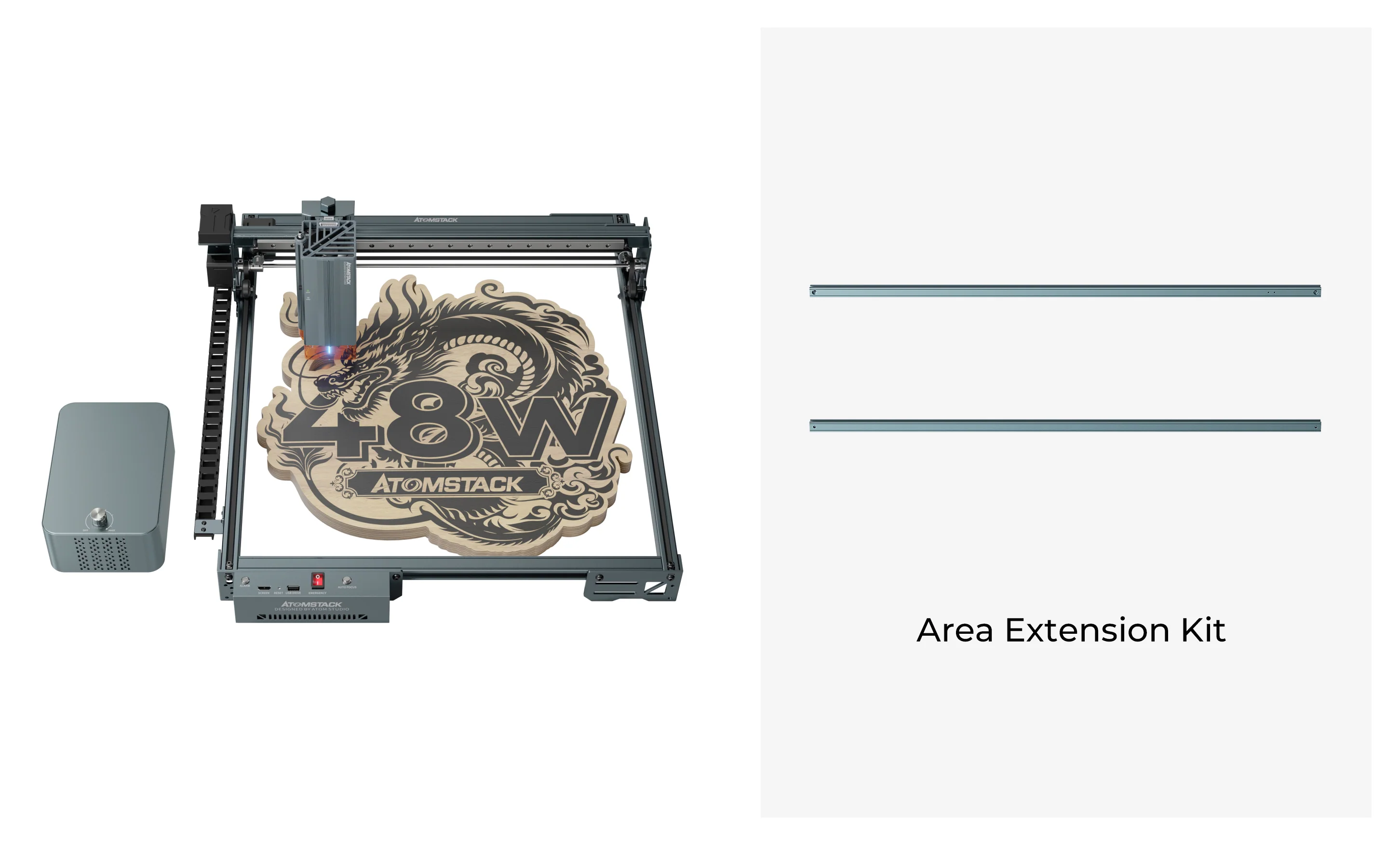 AtomStack A40 Pro V2 Laser Engraver with F60 Air Assist Kit - Image 11