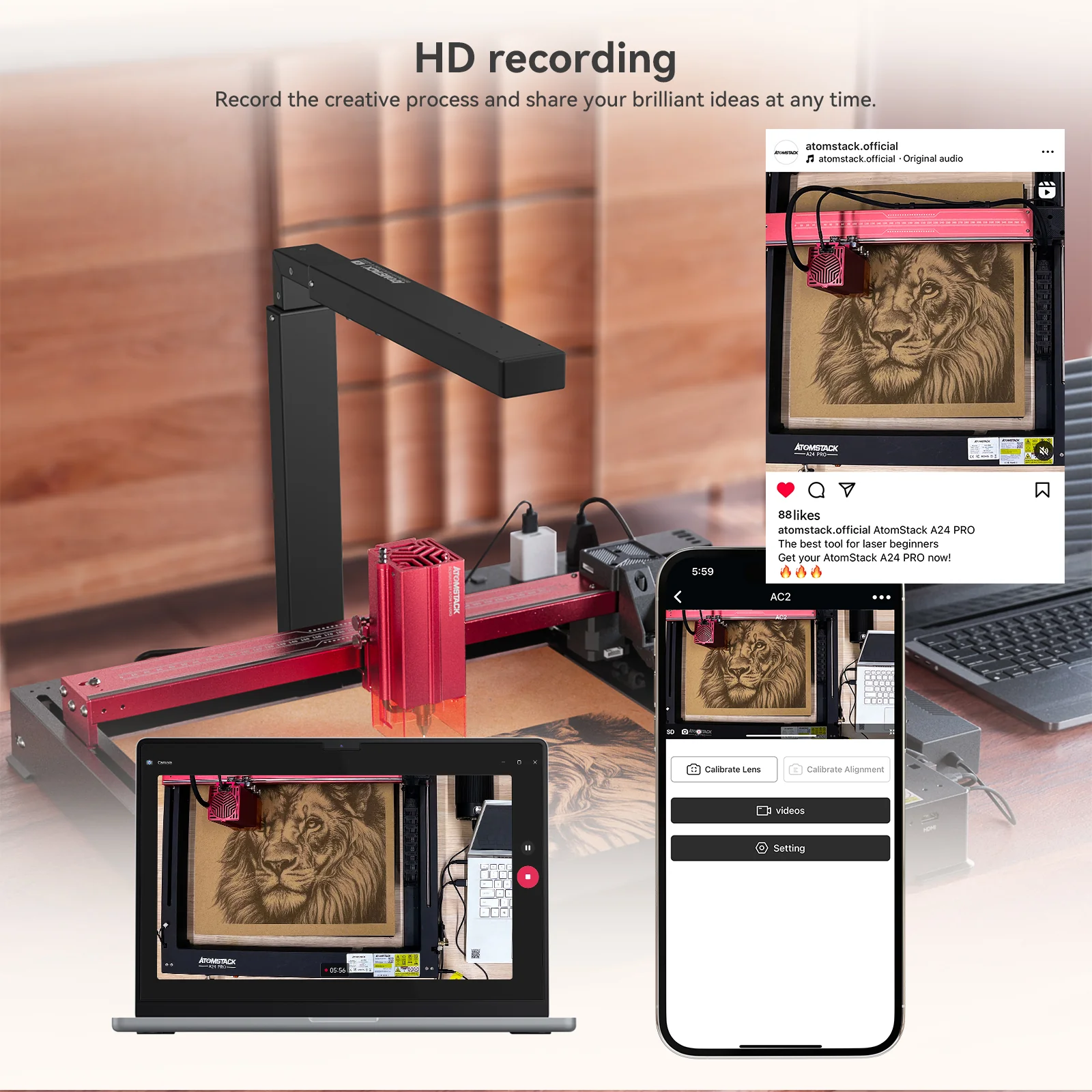 AtomStack AC2 Wireless Camera for Laser Engraving and Cutting Machine - Image 10