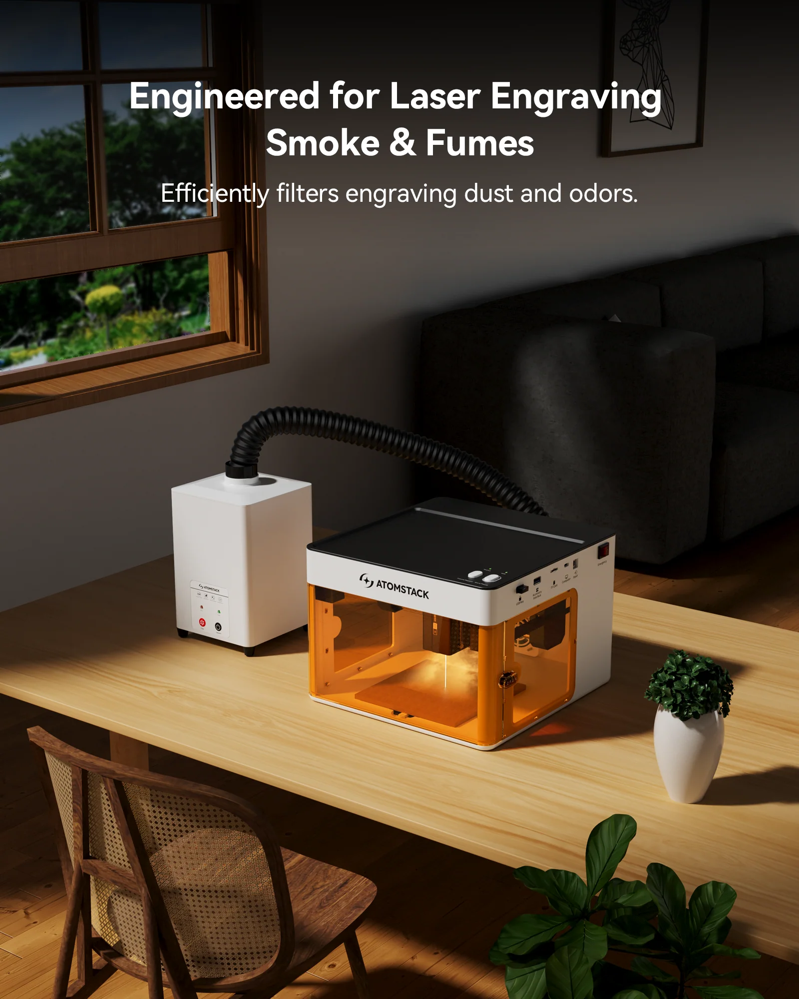 AtomStack D5 Mini Air Purifier for P1 - Image 4