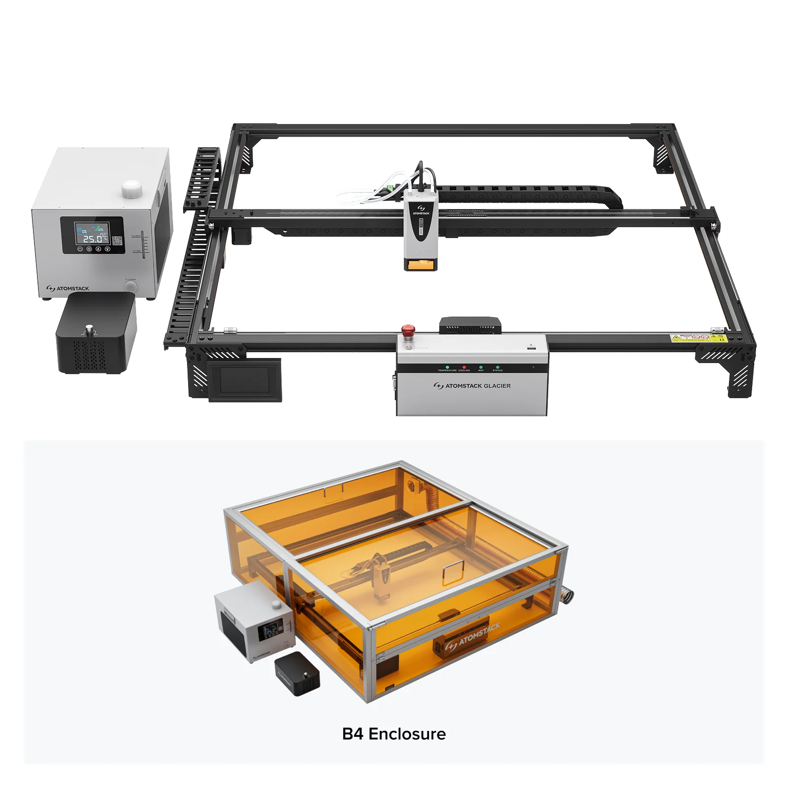AtomStack Glacier 120W/90W Water-Cooled Diode Laser Engraver - Image 18