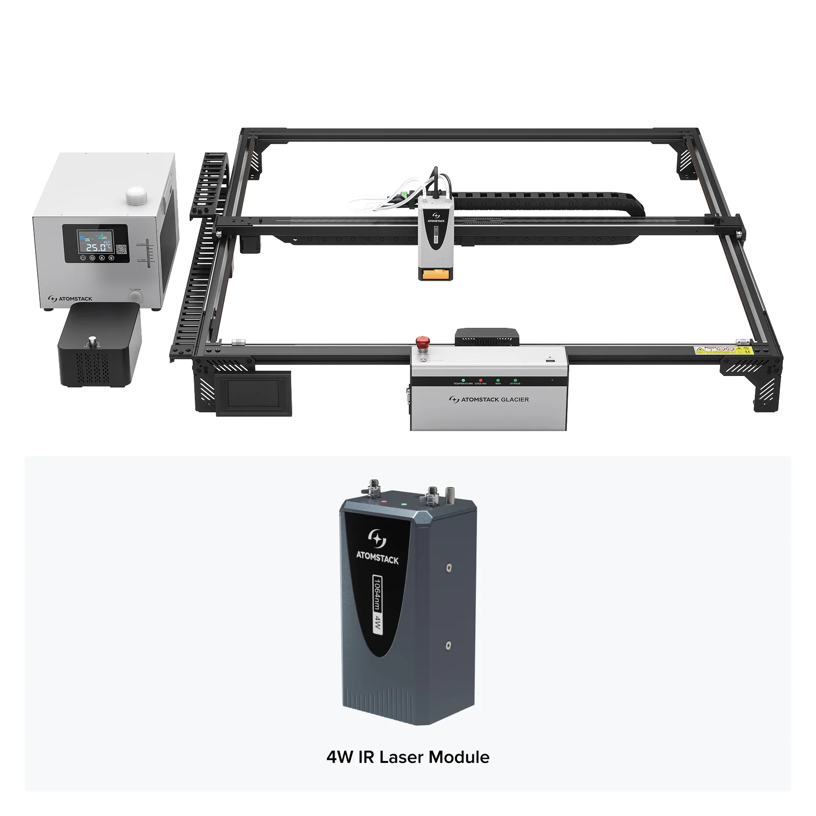 AtomStack Glacier 120W/90W Water-Cooled Diode Laser Engraver - Image 19