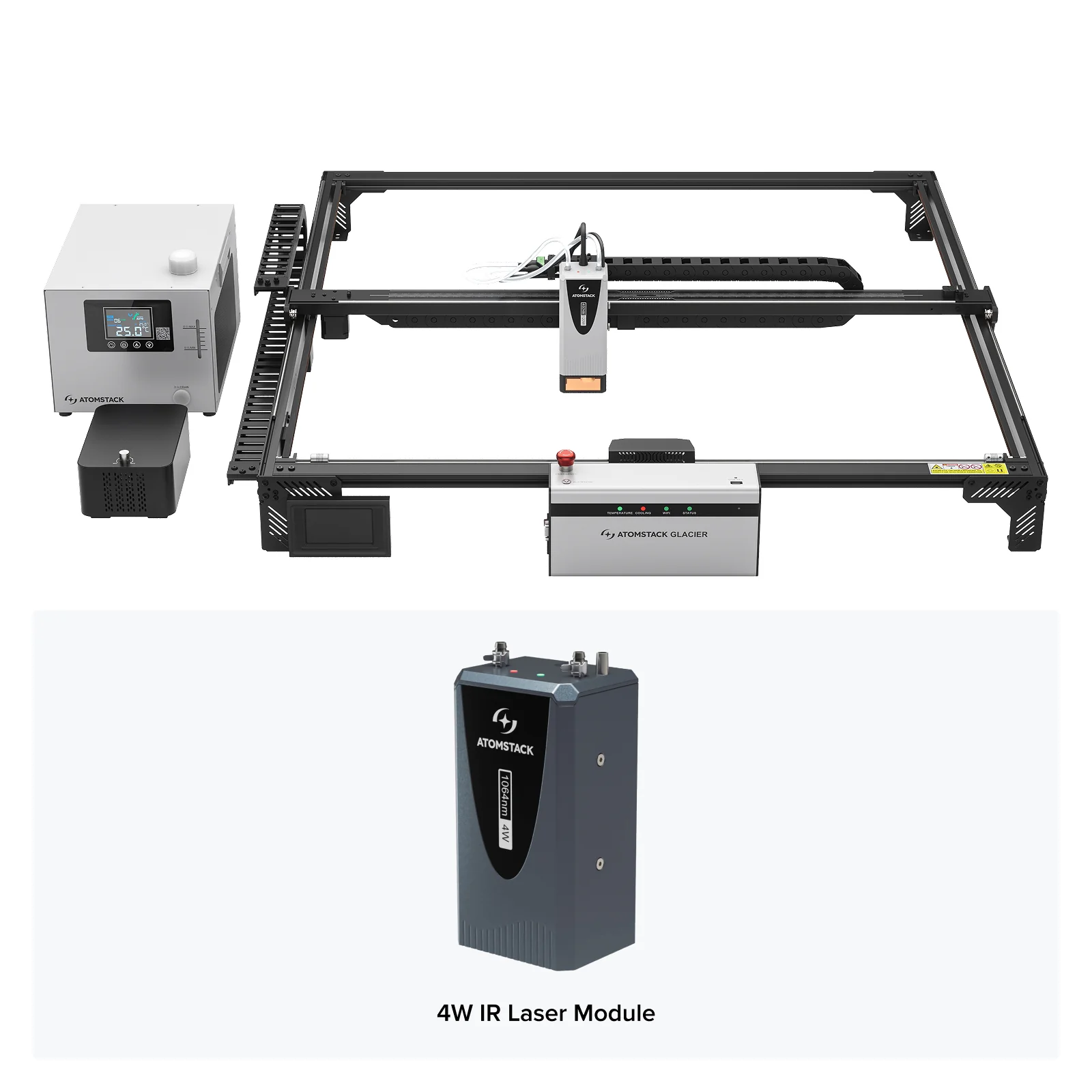 AtomStack Glacier 120W/90W Water-Cooled Diode Laser Engraver - Image 24