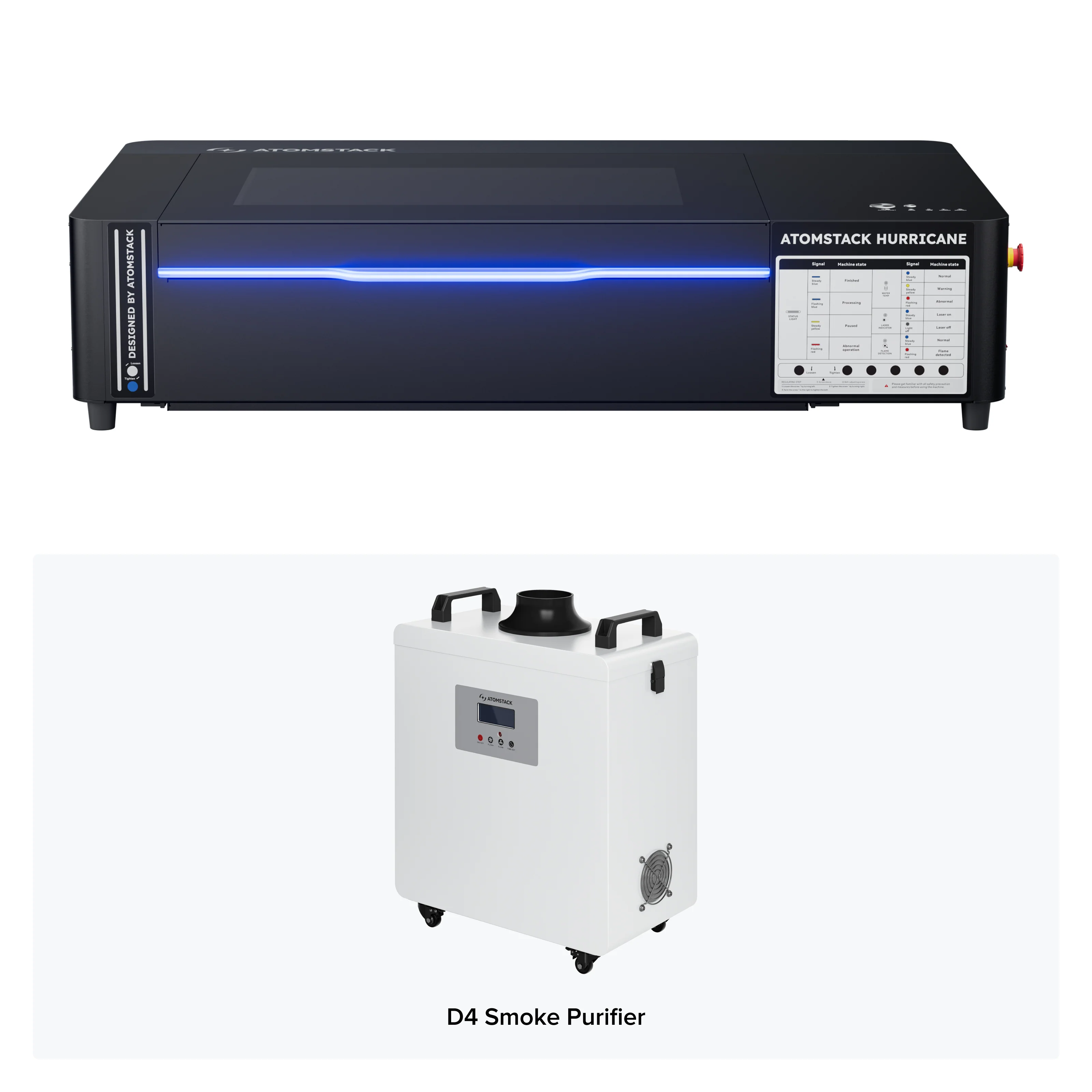 AtomStack Hurricane 55W CO2 Laser Cutter - Image 15