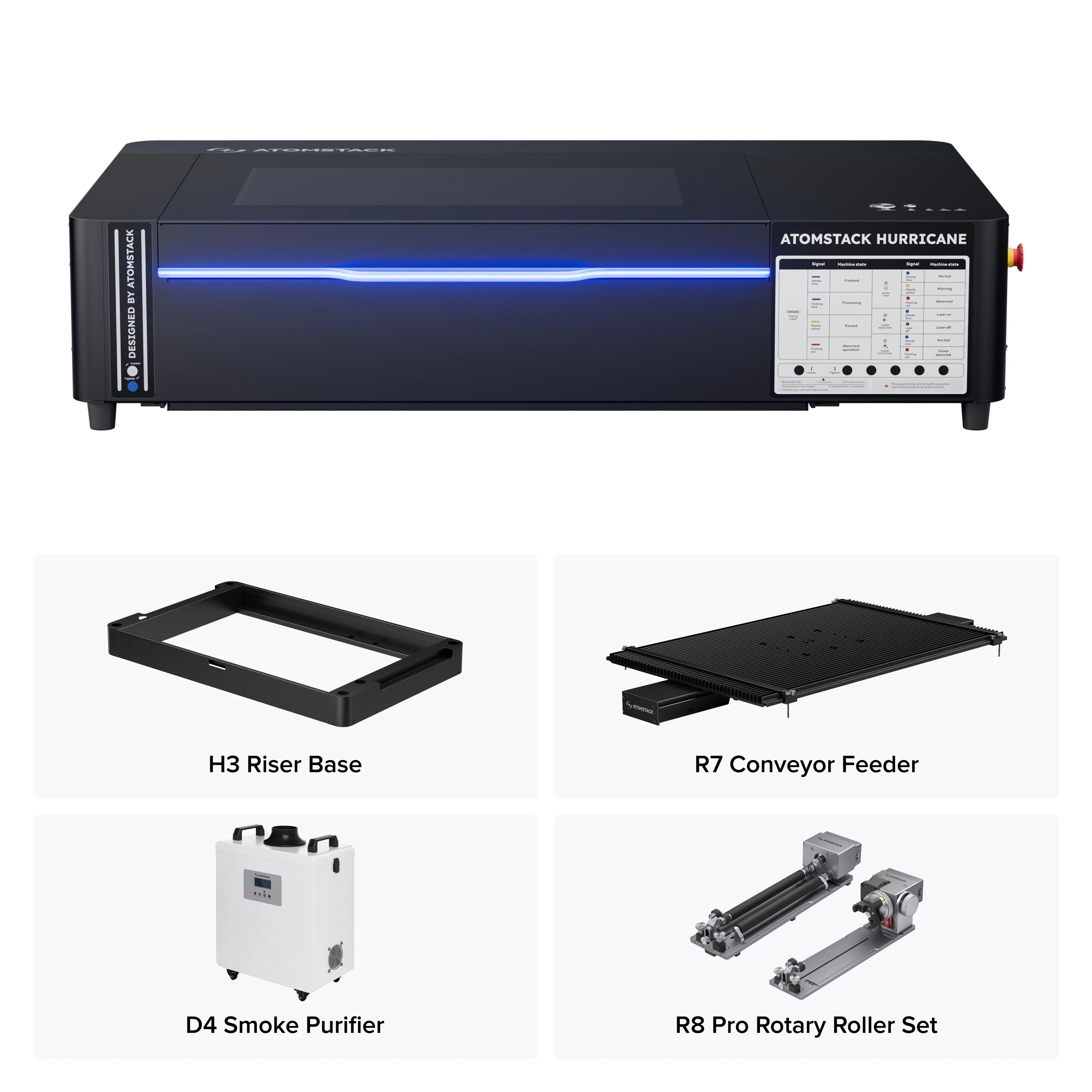 AtomStack Hurricane 55W CO2 Laser Cutter - Image 17