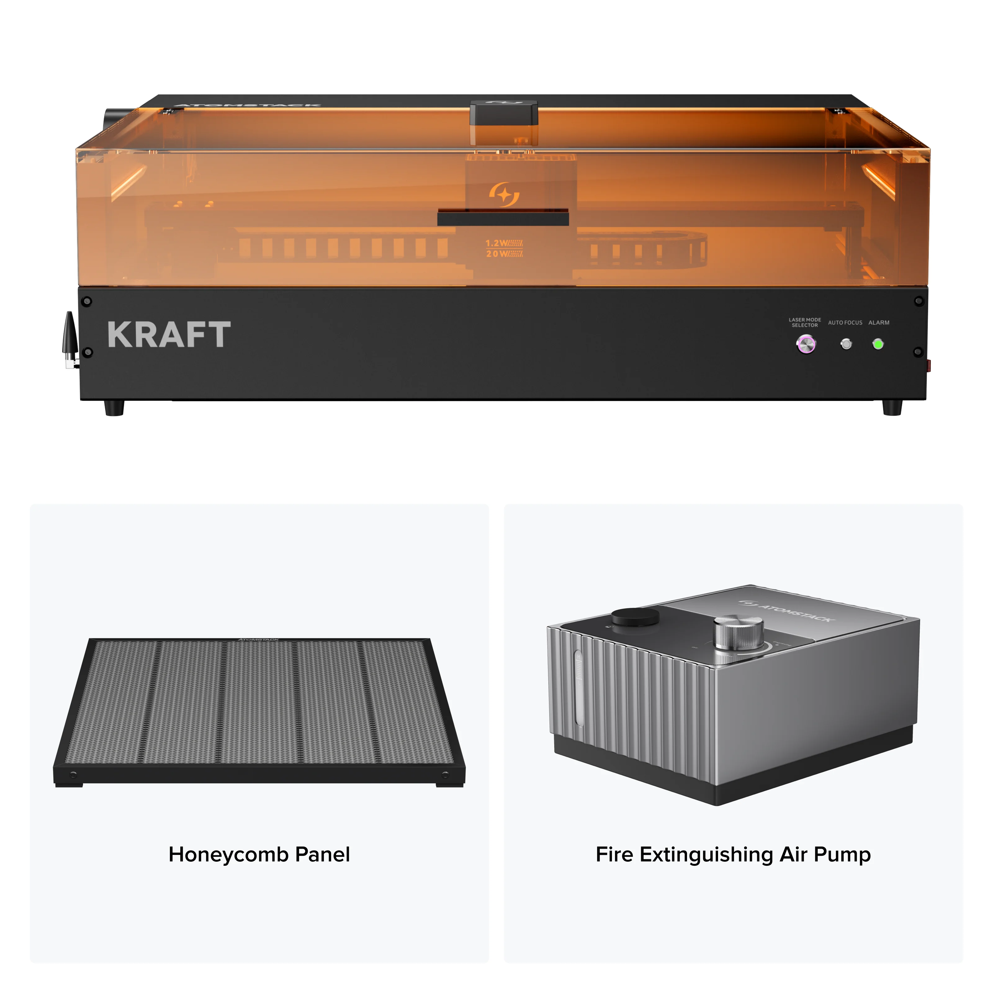 AtomStack Kraft Dual-laser Engraver 20W Diode + 1.2W IR - Image 11