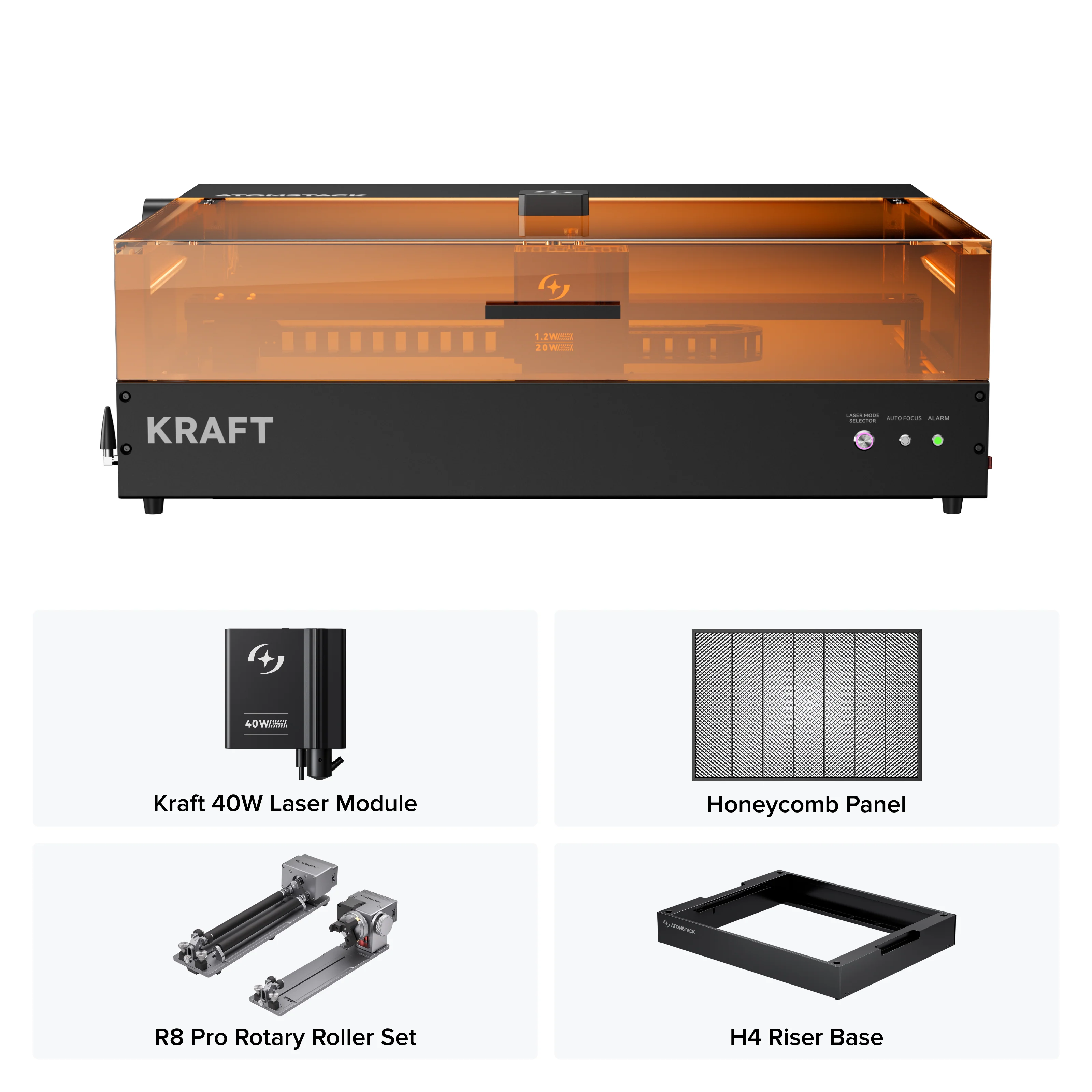 AtomStack Kraft Dual-laser Engraver 20W Diode + 1.2W IR - Image 18