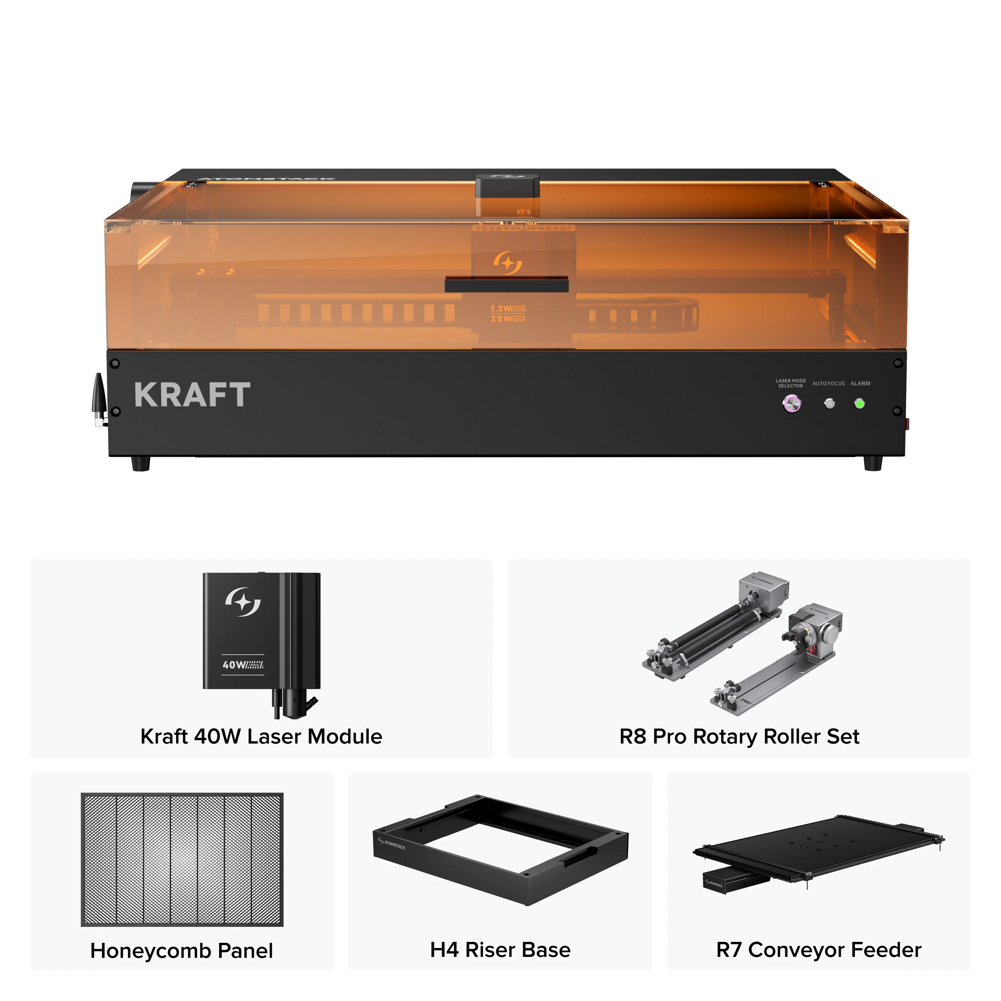 AtomStack Kraft Dual-laser Engraver 20W Diode + 1.2W IR - Image 19