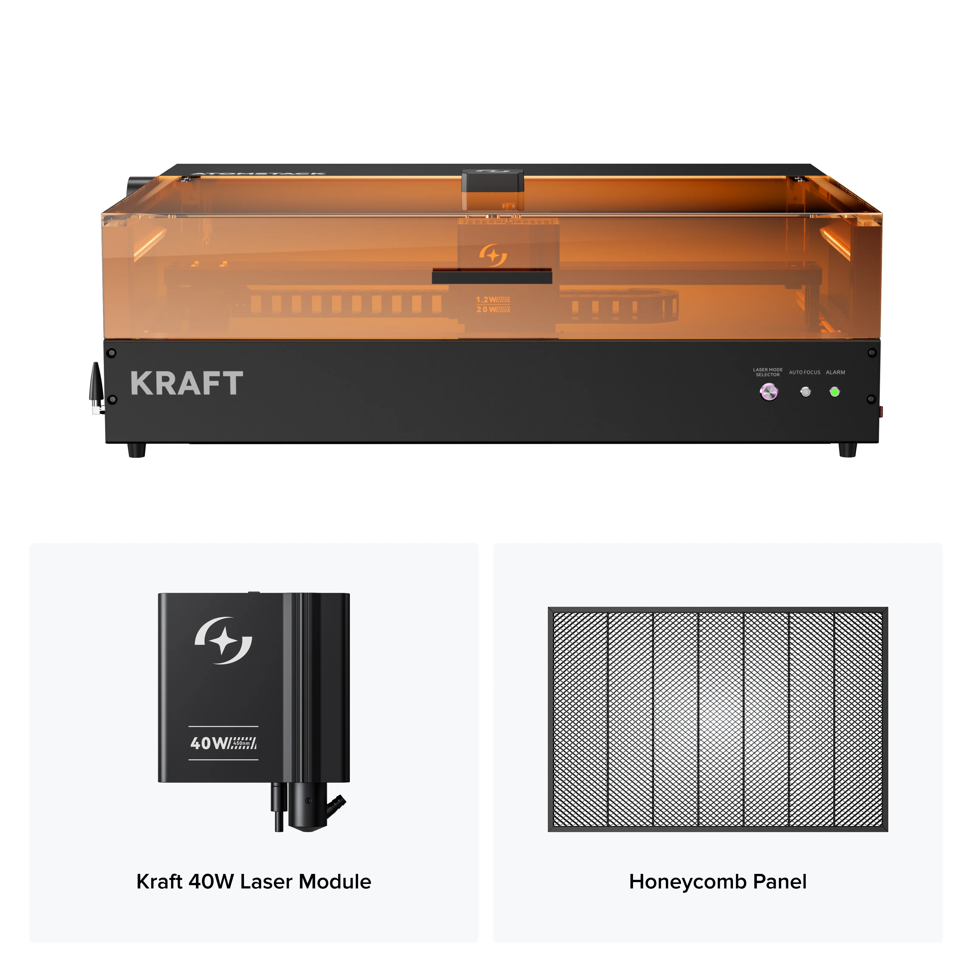 AtomStack Kraft Dual-laser Engraver 20W Diode + 1.2W IR - Image 21
