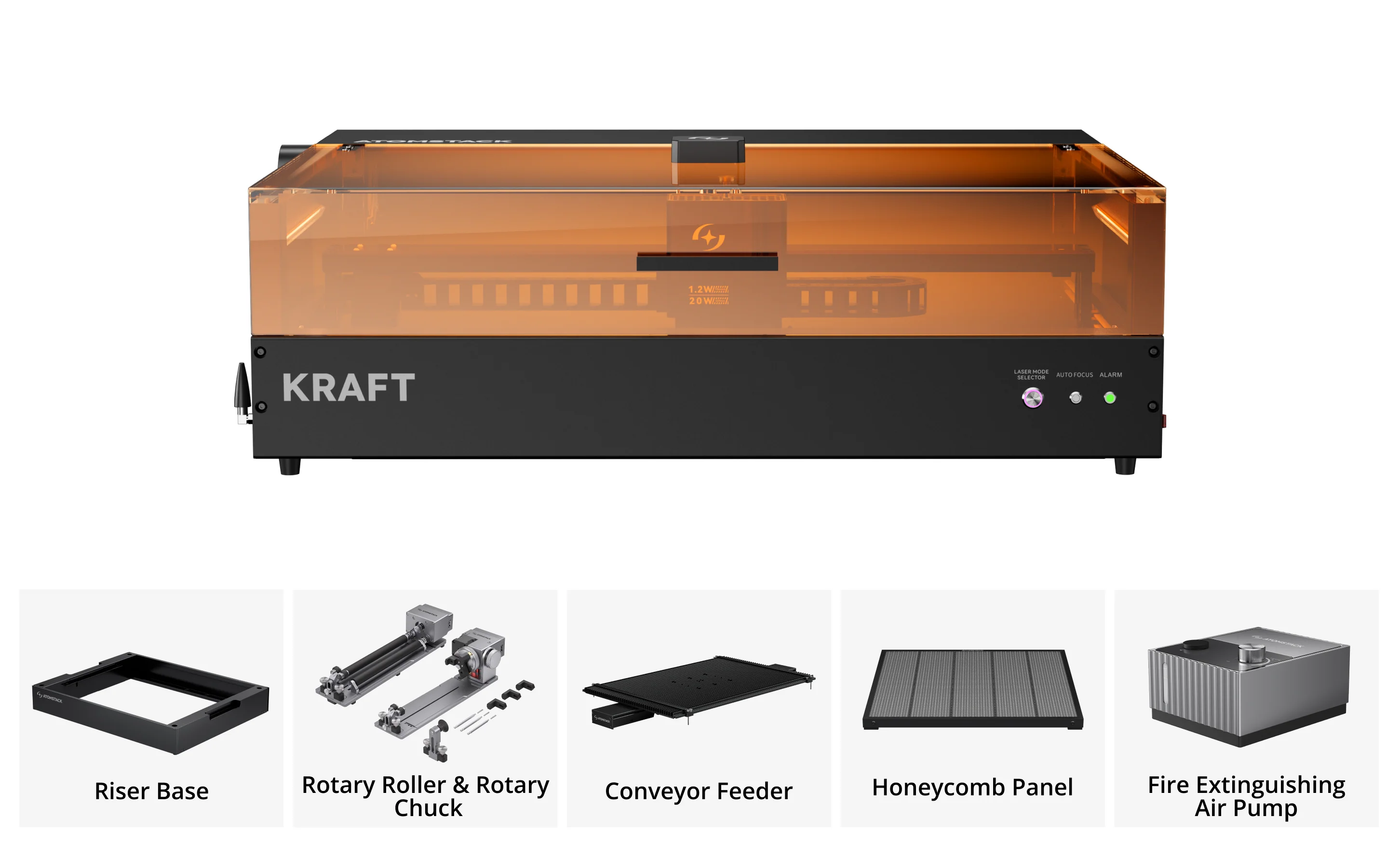 AtomStack Kraft Lite 40W Diode Laser Engraver - Image 4