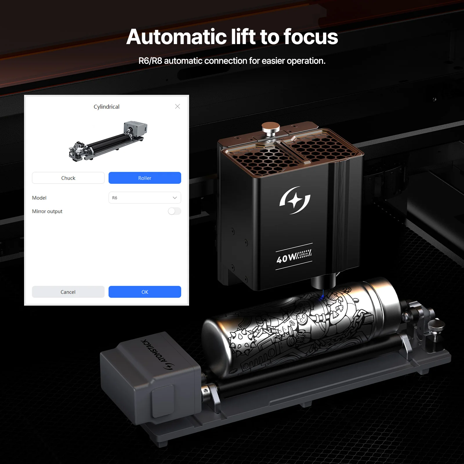 AtomStack Kraft Lite 40W Diode Laser Engraver - Image 17