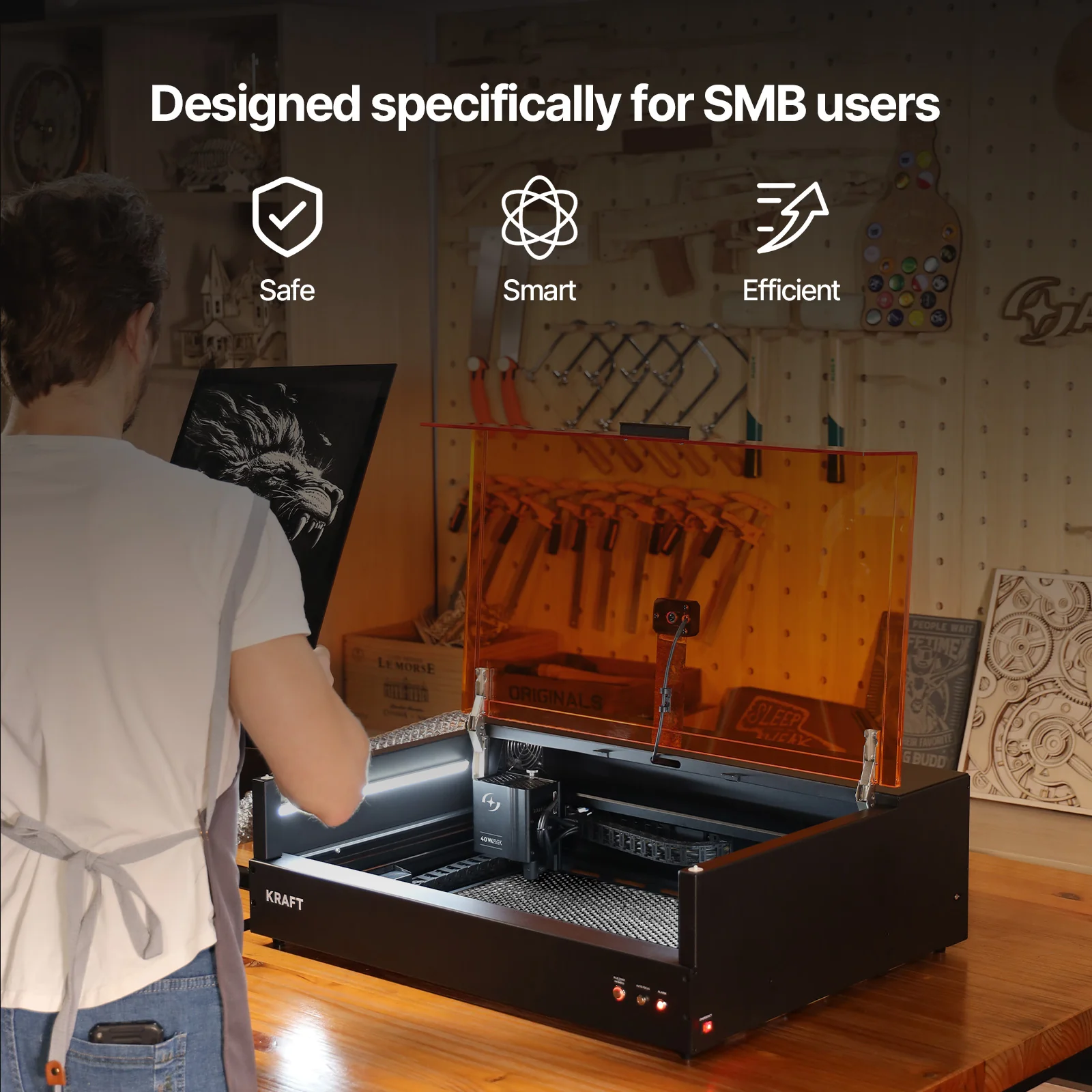 AtomStack Kraft Lite 40W Diode Laser Engraver - Image 7