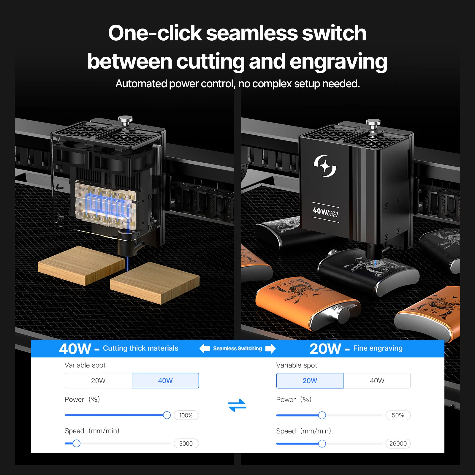 AtomStack Kraft Lite 40W Diode Laser Engraver - Image 9