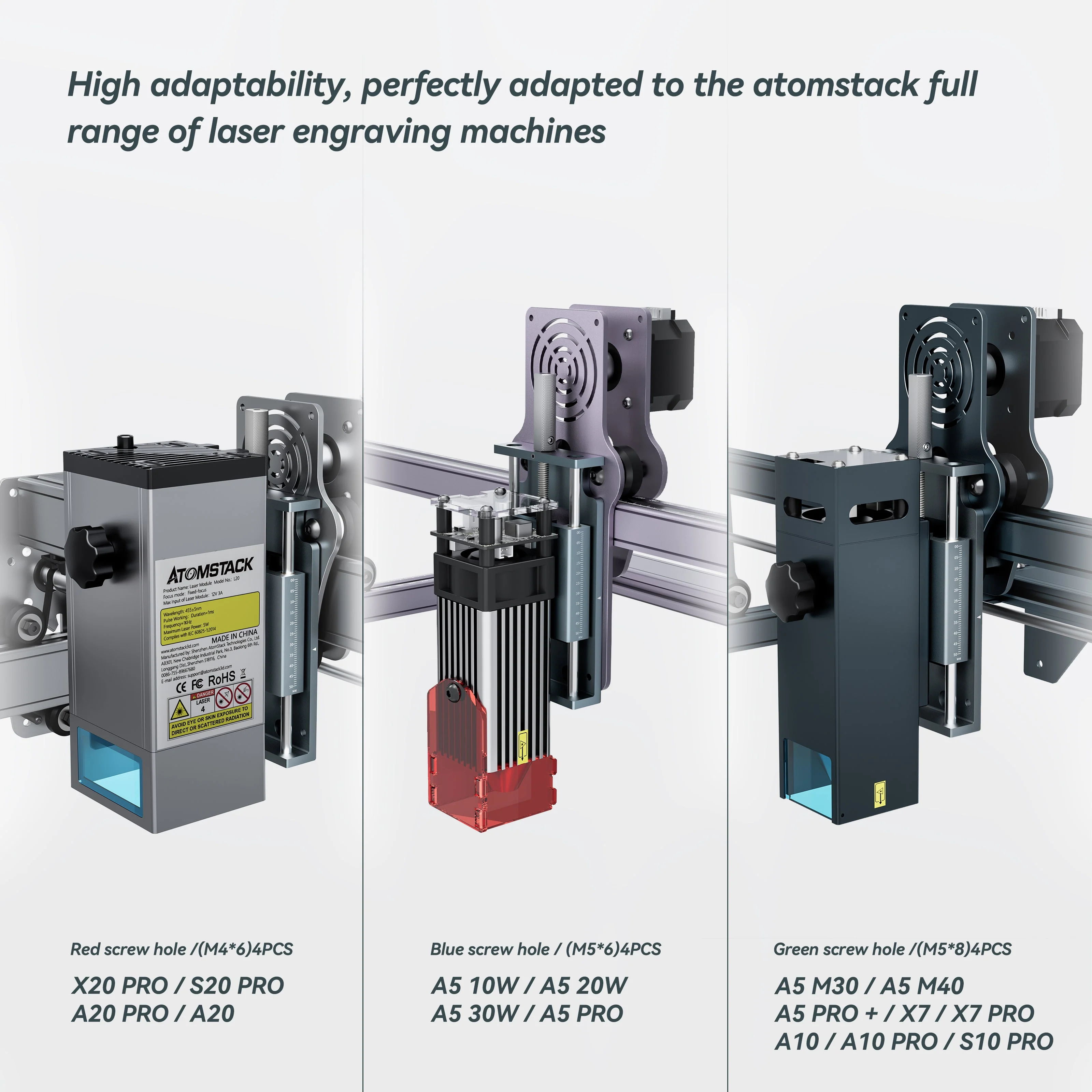 AtomStack L1 Z-axis Adjuster for Laser Module Height Adjustment - Image 7