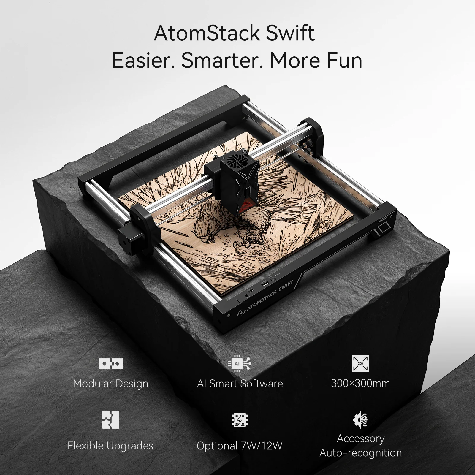 AtomStack Swift Laser Engraver - Image 3