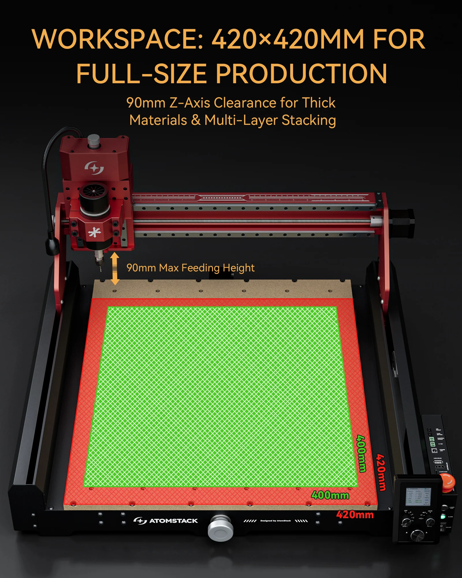 AtomStack C4 Pro CNC Router - Image 16