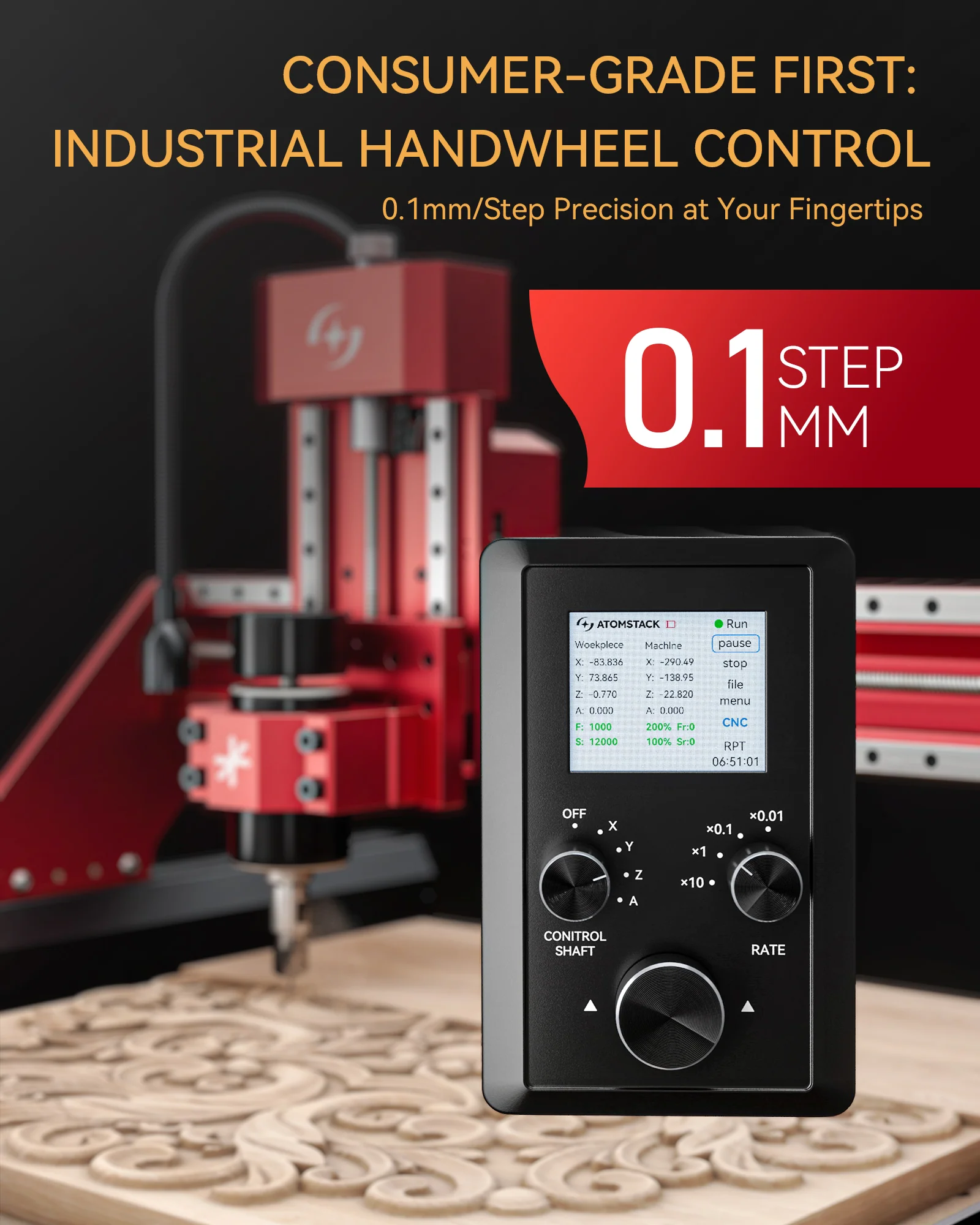 AtomStack C4 Pro CNC Router - Image 9