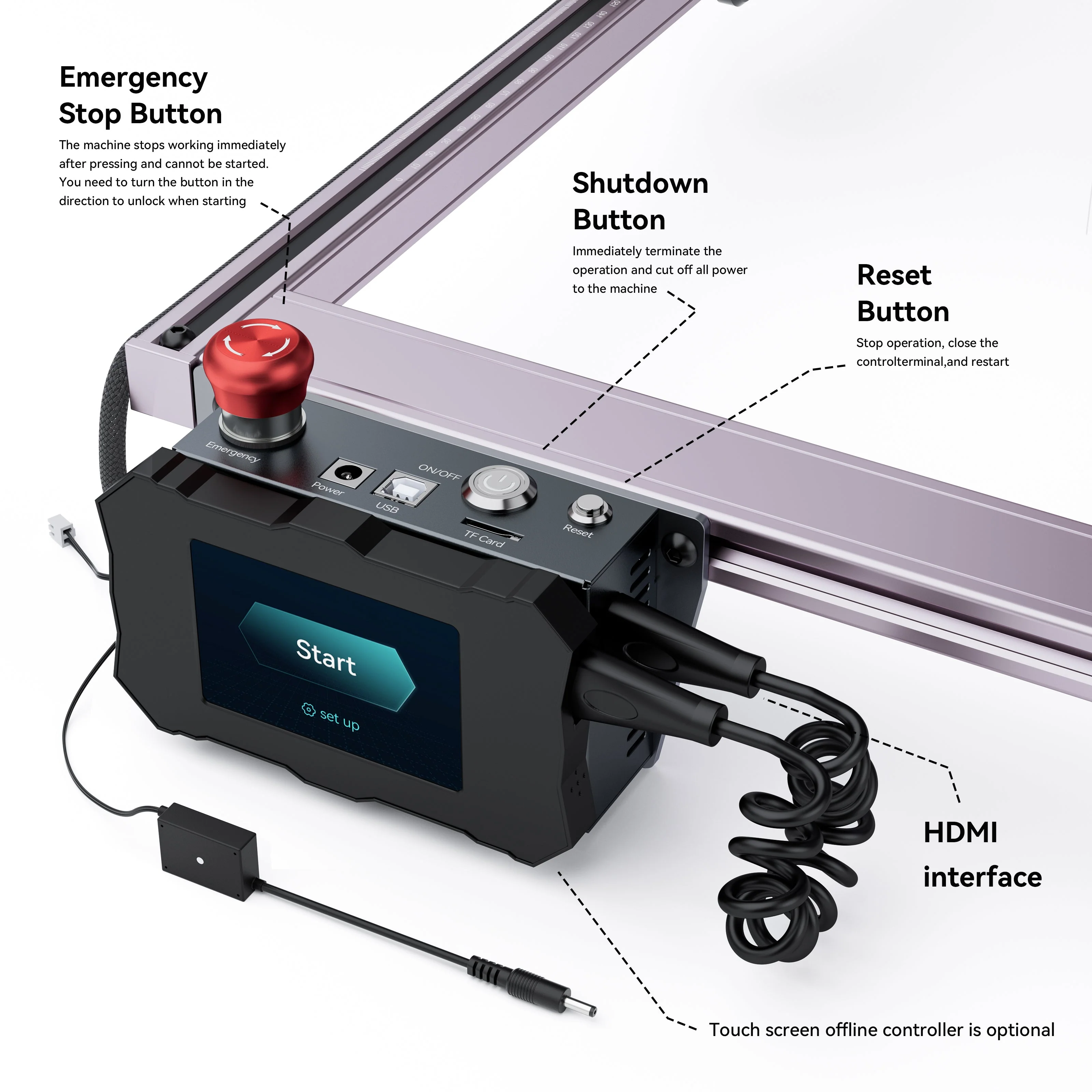 AtomStack AIC1 Auto Air Assist System(Tin Color) - Image 6