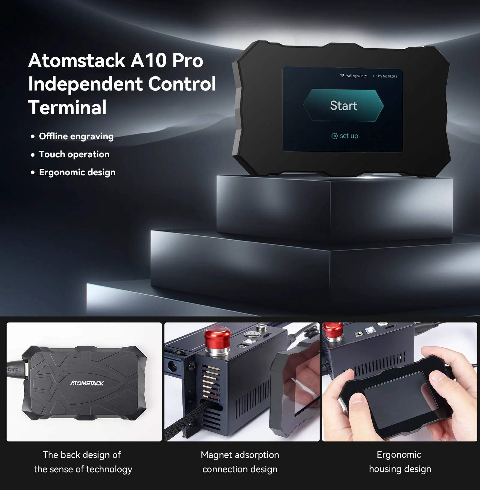 AtomStack AIC1 Auto Air Assist System(Tin Color) - Image 8