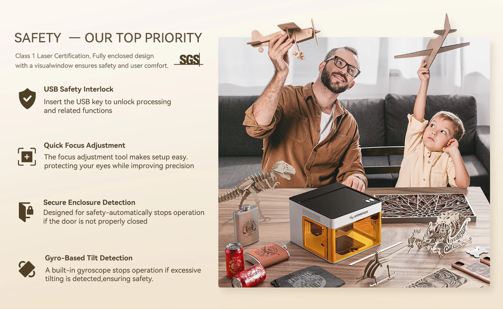 【Refurbished】AtomStack P1 Laser Engraver - Image 5
